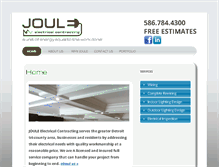 Tablet Screenshot of jouleelectric.com